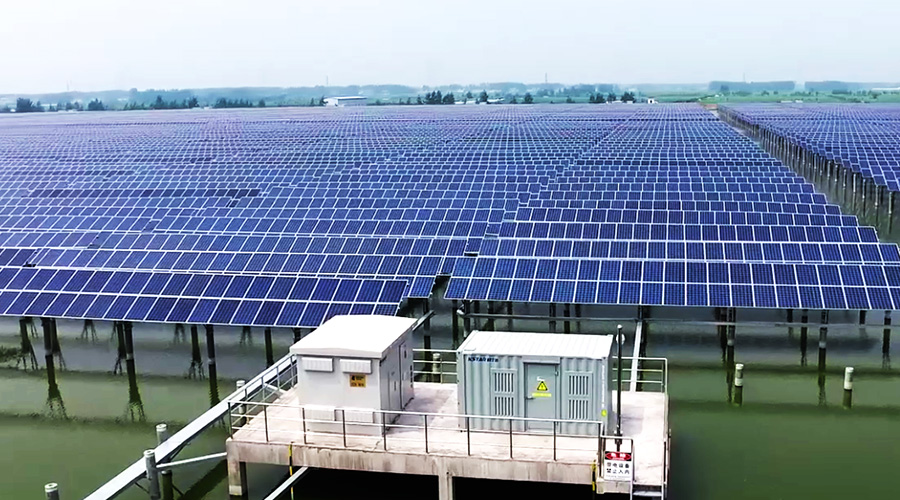 320MW water-based solar project, East China